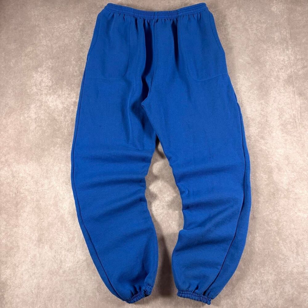 vintage 90s hanes classic blue cuffed sweatpants